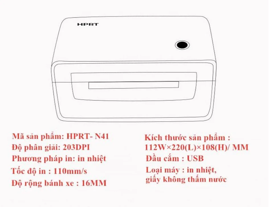 Máy in nhiệt - in đơn hàng HPRT