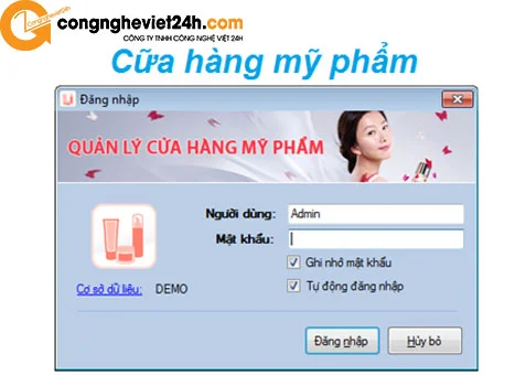 Phần mềm quản lý cửa hàng mỹ phẩm